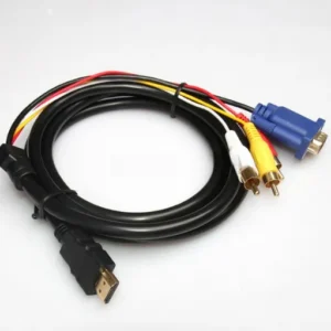 Multipurpose VGA To D Type HDMI Cable With Three Rca Jack (23252715)